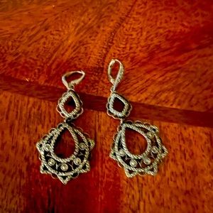Beautiful sterling silver antique looking earrings